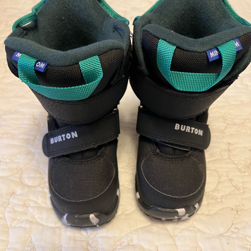 Burton Kids Black and Teal Snowboarding Boots